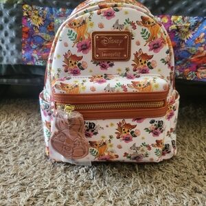 Loungefly Disney Bambi Floral Mini Backpack